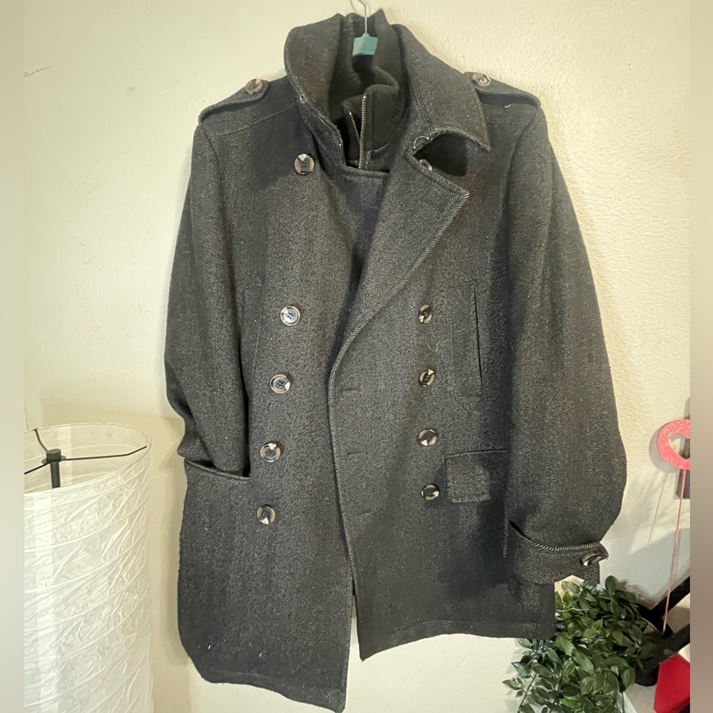 Men’s 7 Diamonds Coat Peacoat Jacket (EUC) - Picture 5 of 8